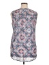 St. John's Bay Blue Sleeveless Button-Down Shirt Size XL - photo 2