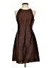 SEARLE Brown Cocktail Dress Size 6 - photo 1