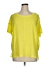 HEATHER 100% Cotton Yellow Short Sleeve Blouse Size XL - photo 1