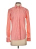 Gap 100% Cotton Polka Dots Orange Long Sleeve Button-Down Shirt Size S - photo 1