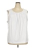 Calvin Klein White Sleeveless Blouse Size 3X - photo 1