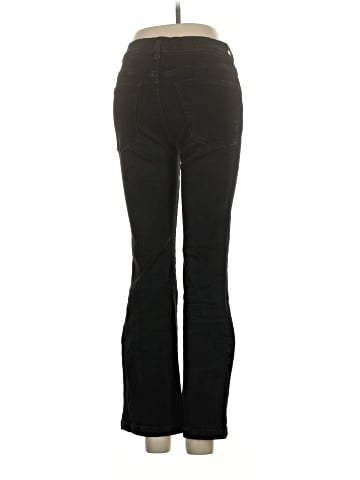 Madewell Kick Out Crop Jeans in Black Rinse Wash (view 2)