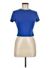 Shein Color Block Blue Short Sleeve T-Shirt Size 6 - photo 1