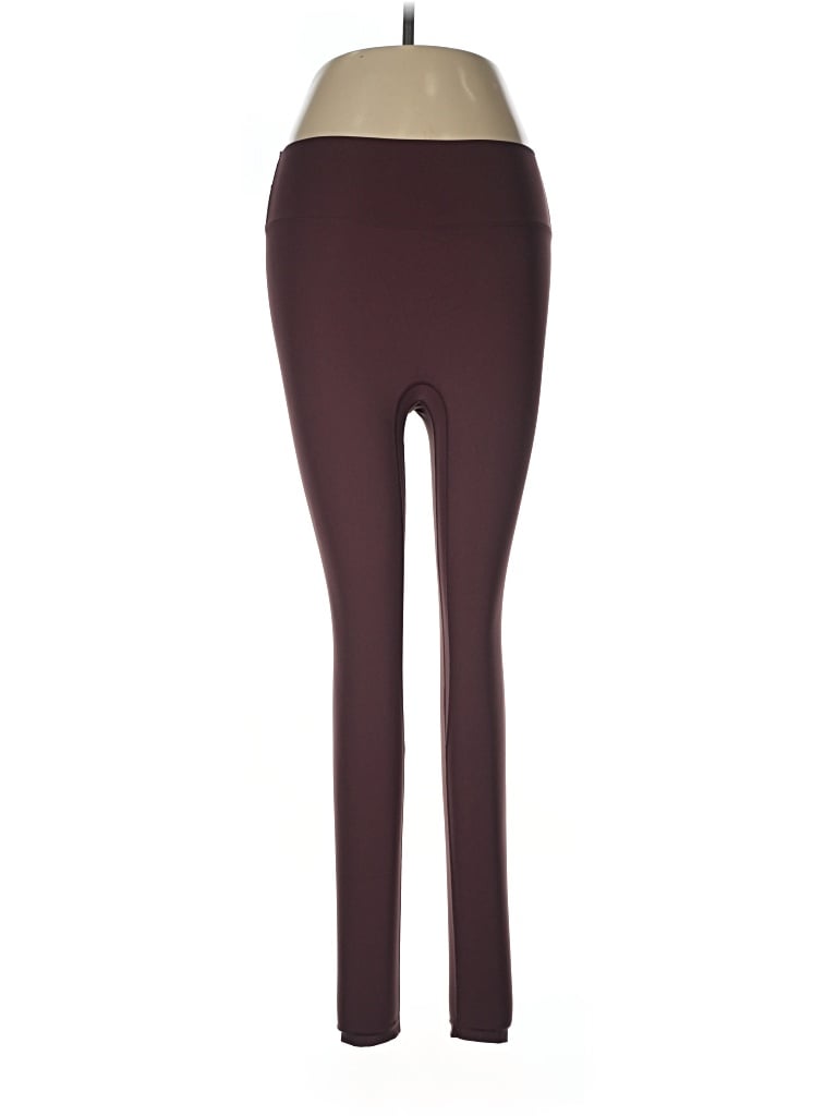 Pre-owned Assorted Brands Leggings In Burgundy