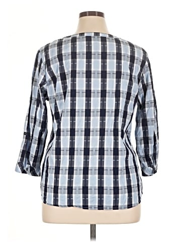 Christopher & Banks 3/4 Sleeve Button-Down Shirt (view 2)
