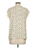 Ann Taylor LOFT 100% Polyester Ivory Short Sleeve Blouse Size S - photo 2