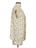 Ann Taylor LOFT 100% Polyester Ivory Short Sleeve Blouse Size S - photo 4