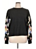 Nicole Miller 100% Cotton Floral Black Pullover Sweater Size XL - photo 1