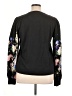 Nicole Miller 100% Cotton Floral Black Pullover Sweater Size XL - photo 2