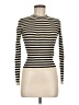 Pieces Stripes Ivory Turtleneck Sweater Size M - photo 1