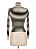 Pieces Stripes Ivory Turtleneck Sweater Size M - photo 2