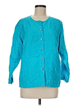 Sigrid Olsen 3/4 Sleeve Button-Down Shirt (view 1)