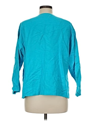 Sigrid Olsen 3/4 Sleeve Button-Down Shirt (view 2)