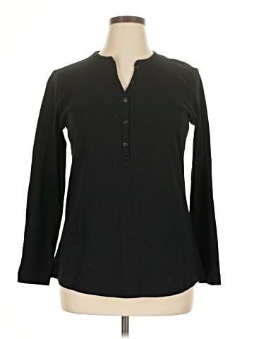 Chaps Long Sleeve Henley (view 1)