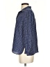 Weekend Max Mara Polka Dots Blue 3/4 Sleeve Button-Down Shirt Size 2 - photo 5