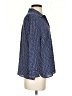 Weekend Max Mara Polka Dots Blue 3/4 Sleeve Button-Down Shirt Size 2 - photo 4