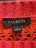 Talbots 100% Cotton Color Block Orange Pullover Sweater Size L - photo 7