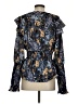 Walter Baker 100% Polyester Blue Long Sleeve Blouse Size S - photo 2
