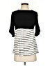 Boohoo Black 3/4 Sleeve T-Shirt Size 4 - photo 1