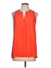 Paraphrase 100% Polyester Orange Sleeveless Blouse Size L - photo 1