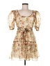 Danielle Bernstein 100% Polyester Tan Cocktail Dress Size M - photo 1