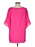 Umgee 100% Polyester Pink Short Sleeve Blouse Size S - photo 2