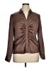 DR2 100% Recycled Polyester Brown Long Sleeve Blouse Size XL - photo 1