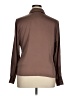 DR2 100% Recycled Polyester Brown Long Sleeve Blouse Size XL - photo 2