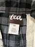 Tea 100% Cotton Plaid Gray Casual Pants Size 10 - photo 3
