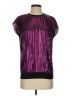 DKNY 100% Polyester Purple Short Sleeve Top Size XXS - photo 1