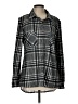 Robert Louis Gray Long Sleeve Blouse Size L - photo 1