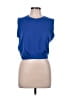 Sarin Mathews Blue Short Sleeve Top Size L - photo 1