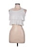 Ambiance Apparel 100% Rayon Ivory Tank Top Size L - photo 1