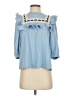 Marc Jacobs 100% Cotton Blue 3/4 Sleeve Blouse Size XS - photo 1