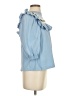 Marc Jacobs 100% Cotton Blue 3/4 Sleeve Blouse Size XS - photo 4
