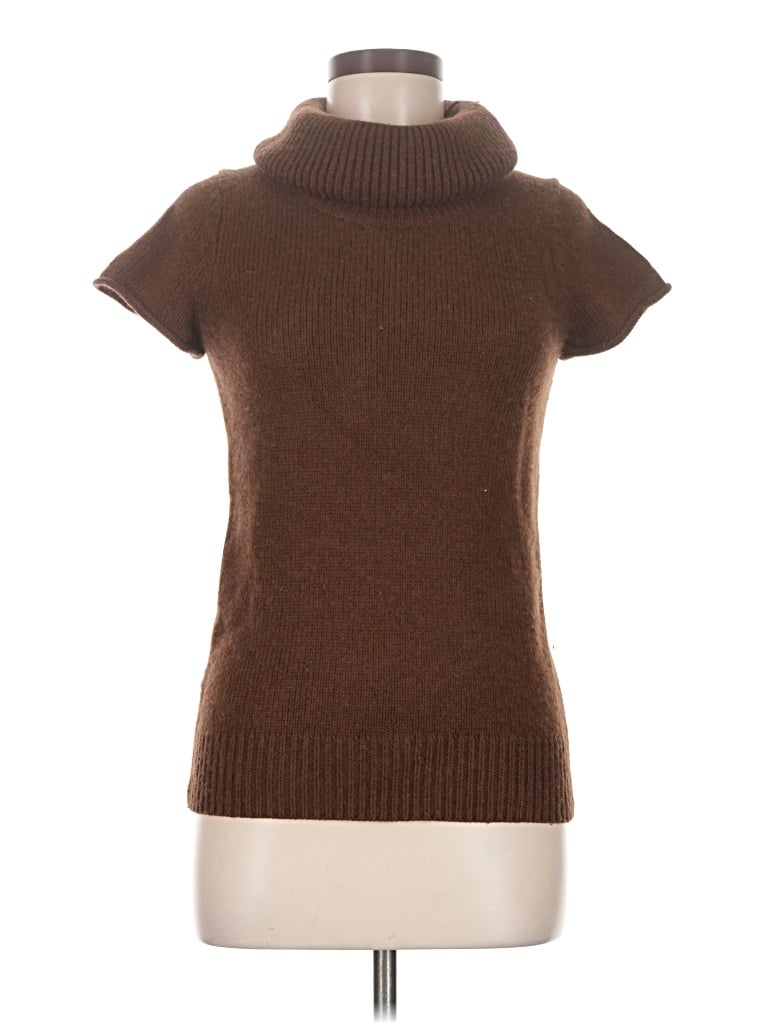 Pre-owned Bcbgmaxazria Turtleneck Sweater In Brown