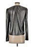 Derek Lam 10 Crosby Metallic Silver Long Sleeve Top Size 00 - photo 2