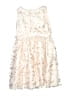 Assorted Brands 100% Polyester Ivory Pink Dress Size 16 (estimated) - photo 2