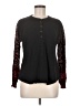 Knox Rose Black Long Sleeve Henley Size M - photo 1