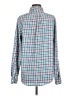 Vineyard Vines Performance 100% Polyester Plaid Teal Long Sleeve Blouse Size M - photo 2