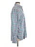 Vineyard Vines Performance 100% Polyester Plaid Teal Long Sleeve Blouse Size M - photo 4