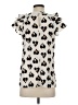 Doe & Rae 100% Polyester Hearts Ivory Short Sleeve Blouse Size S - photo 2