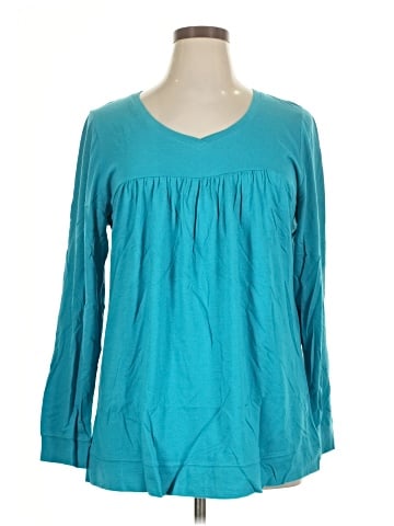 Cacique Long Sleeve Blouse (view 1)