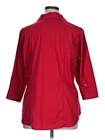 Riders by Lee 3/4 Sleeve Button-Down Shirt (view 2)