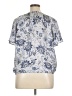 Eclair 100% Polyester Blue Short Sleeve Blouse Size XL - photo 2