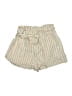 Ann Taylor LOFT Stripes Ivory Shorts Size L - photo 1