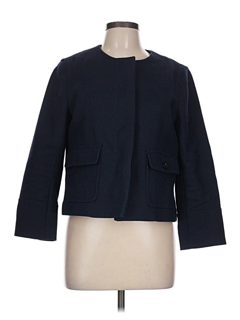 Pre-owned Ann Taylor Blazer Jacket In Blue