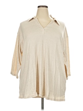Lane Bryant 3/4 Sleeve Button Down Shirt