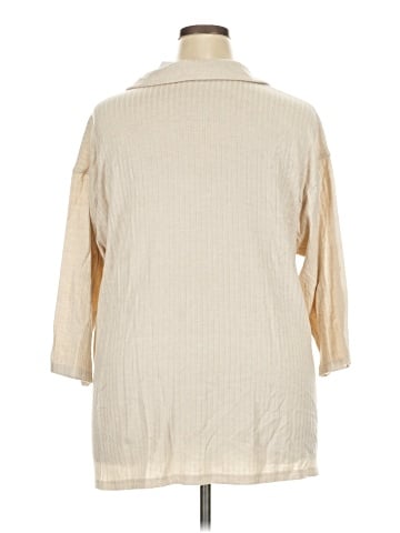 Lane Bryant 3/4 Sleeve Button-Down Shirt (view 2)