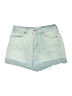 RSQ Blue Denim Shorts Size 7 - photo 1